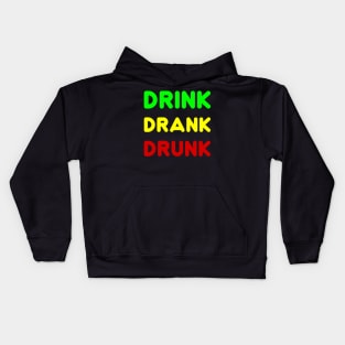 DRINK DRANK DRUNK Kids Hoodie